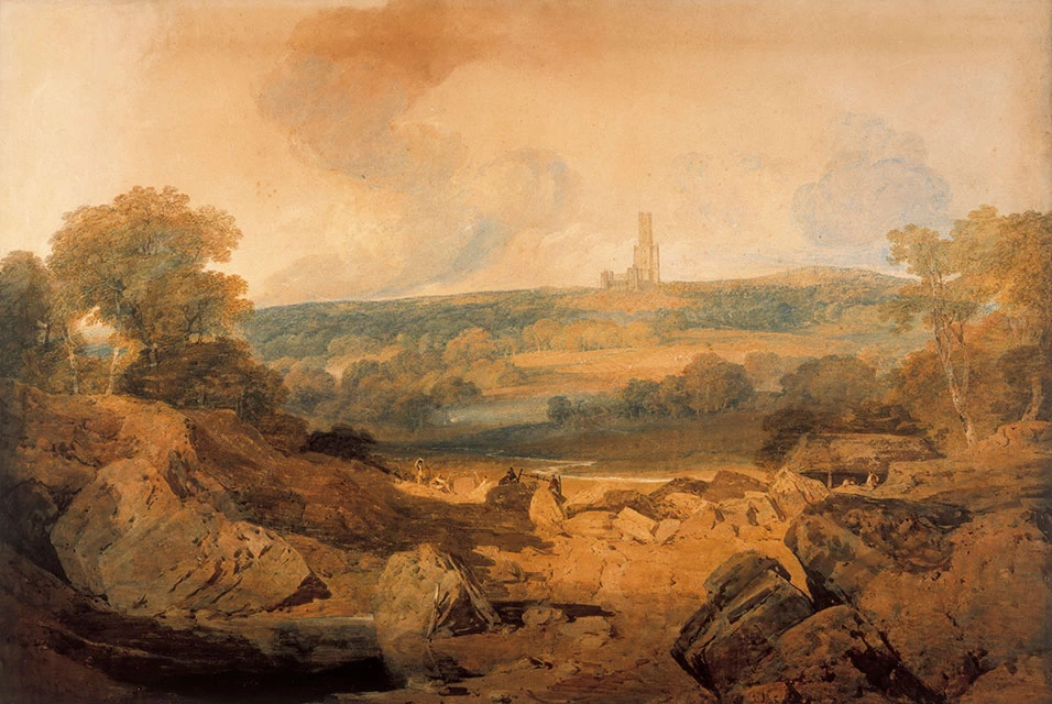 Veduta est dell'Abbazia di Fonthill - Scottish National Gallery